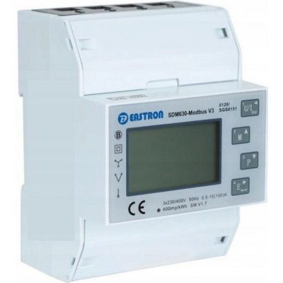 Třífázový obousměrný elektroměr EASTRON SDM630 V3 Modbus – Sleviste.cz
