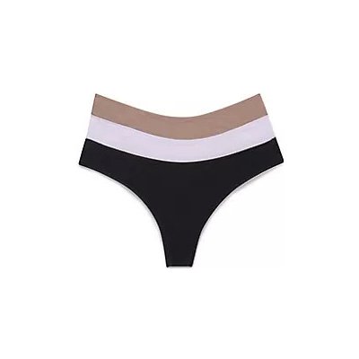 Calvin Klein Dámské spodní prádlo 3 PACK THONG (LOW-RISE V) 000QD5220ENP2