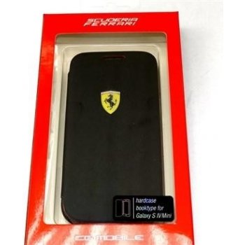 Pouzdro Ferrari Rubber Book Samsung i9195 Galaxy S4 mini černé