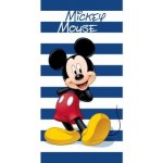 4sleep Dětská osuška Mickey Mouse modré pruhy 70 x 140 cm – Zbozi.Blesk.cz