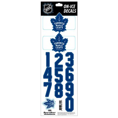 Sportstape ALL IN ONE HELMET DECALS - TORONTO MAPLE LEAFS - DARK HELMET