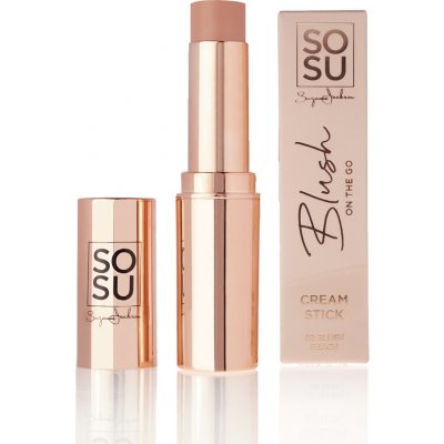SOSU Cosmetics Tvářenka v tyčince Glow On the Go Blush Peach 7 g – Hledejceny.cz