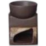 Aroma lampa keramická 90 x 107mm hnědá – Zboží Dáma