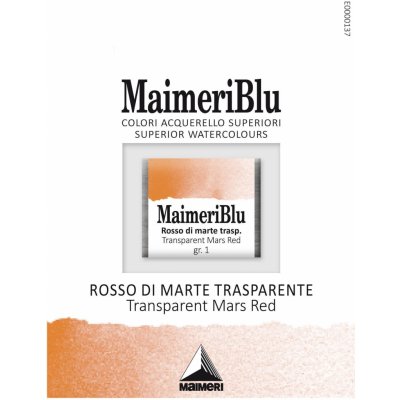 Maimeri Blu Akvarelová barva Transparent Mars Red 250 1,5 ml 1 ks – Hledejceny.cz