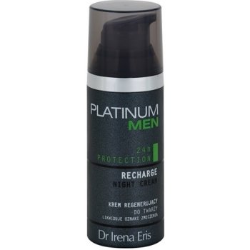 Dr Irena Eris Platinum Men 24 h Protection noční regenerační krém pro unavenou pleť Recharge 50 ml