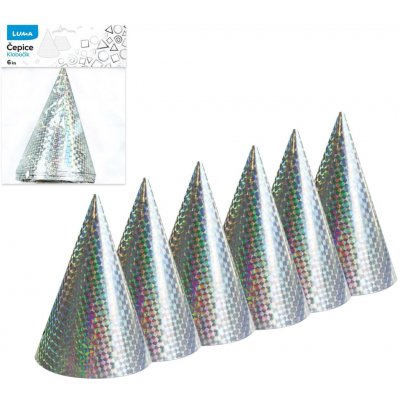LUMA trading s.r.o. Čepice 15cm 6ks LASER stříbrná LUMA – Zboží Mobilmania