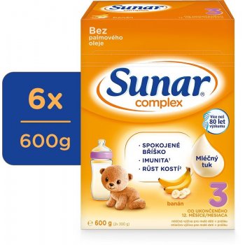 Sunar 3 complex banán 6 x 600 g