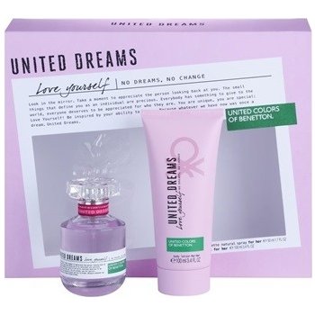 Benetton United Dreams Love Yourself EDT 50 ml + tělové mléko 100 ml dárková sada