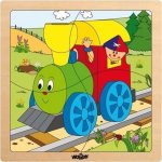Woody puzzle Mašinka 4 dílky – Hledejceny.cz