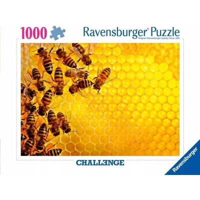 RAVENSBURGER Challenge: Včely na medové plástvi 1000 dílků – Zboží Dáma