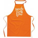 Povidlo.cz Zástěra Made with love Oranžová – Hledejceny.cz