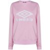 Dámský svetr a pulovr Umbro Umbro Womens Logo Crew Sweater Pink