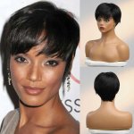 Amaya paruka z pravých a umělých vlasů Černohnědá – Zboží Mobilmania