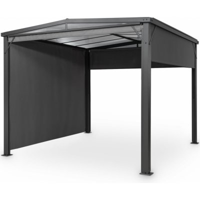 Blumfeldt Pantheon Cortina Solid Sky, pergola, přístřešek, 3x3m, polykarbonát, šedá (GDW8-PanthSolSkyCort)