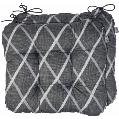 LIVARNO home Valencia/Miami kostkovaná, antracitová 40 x 43 cm, 2 kusy – Hledejceny.cz