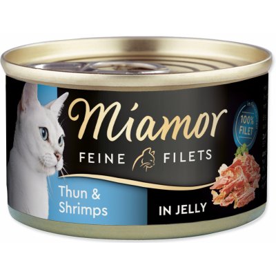 Miamor Feine Filets tuňák krevety v želé 24 x 100 g – Hledejceny.cz