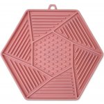 Epic Pet Podložka lízací Lick&Snack hexagon světle růžový 17 x 15 cm – Sleviste.cz