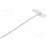 MOLEX 146186-0200 Anténa; BEIDOU,Bluetooth,Galileo,GNSS,GPS,WiFi,ZigBee; 53x18mm
