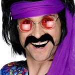 Knír 70. léta hnědý – Zboží Dáma