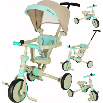 KIK KX3975_1 TRIKE FIX V4 modrá šedá se stříškou – Zboží Dáma