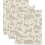 Jollein žínky Animals Olive Green 3 ks – Zboží Dáma