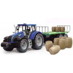 Alltoys Traktor na setrvačník s valníkem a s sudy červený – Hledejceny.cz