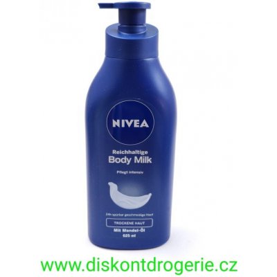 Nivea Body Milk výživné tělové mléko velmi suchá pokožka 625 ml – Hledejceny.cz