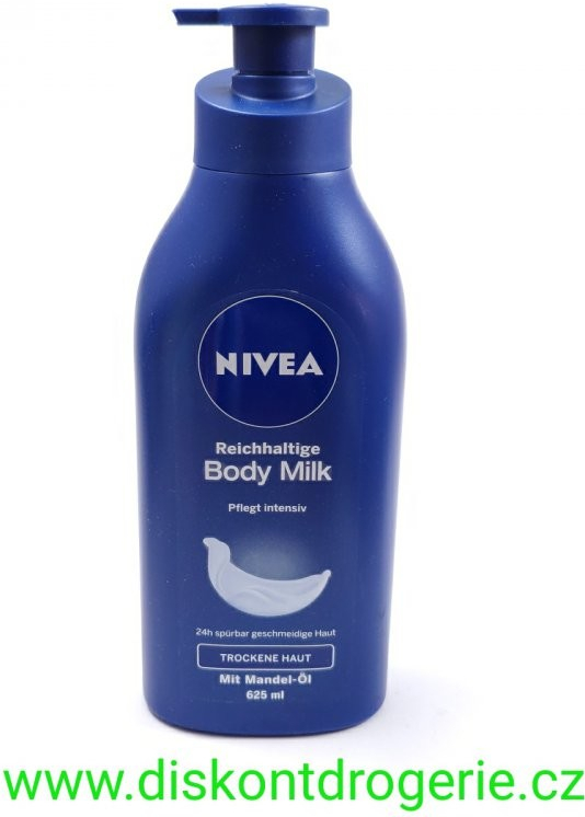 Nivea Body Milk výživné tělové mléko velmi suchá pokožka 625 ml od 209 Kč -  Heureka.cz