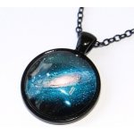 Fashion Jewerly Řetízek amulet galaxie ve vesmíru, Nebula, spirála v nekonečnu, love space 3193 – Hledejceny.cz