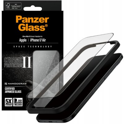PanzerGlass Ultra-Wide Fit Ceramic II ochranné sklo s EasyAlignerem iPhone 17 Air černé 165722 – Zboží Živě