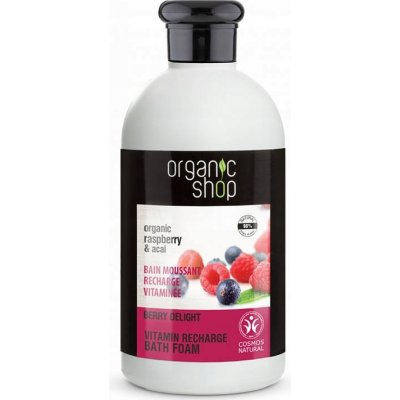 Organic Shop Vitaminová koupelová pěna Malina a acai 500 ml – Sleviste.cz