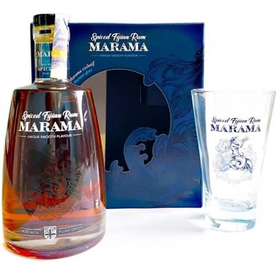 Marama Spiced 40% 0,7 l (dárkové balení 1 sklenice) – Zboží Mobilmania