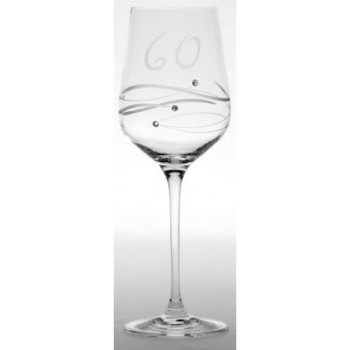 Dartington Crystal Sklenice jubilejní na víno Swarovski 450 ml 60 let