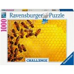 RAVENSBURGER Challenge: Včely na medové plástvi 1000 dílků – Zboží Dáma