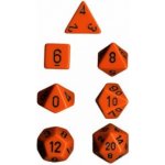 Set 7 RPG kostek: D4 D6 D8 D10 D12 D20 D10% Chessex Oranžová – Zbozi.Blesk.cz