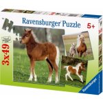 Ravensburger Koně 3 x 49 dílků – Hledejceny.cz