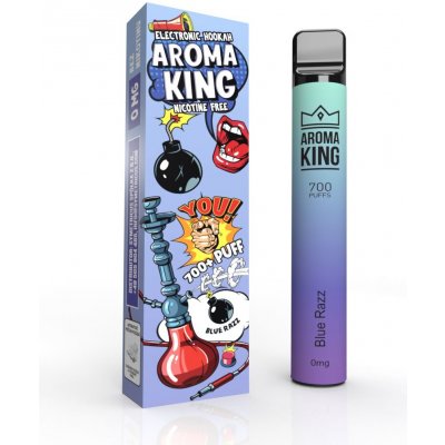 Aroma King Hookah Blue Razz 0 mg 700 potáhnutí – Zboží Dáma