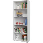 Casaria Knihovna bílá 190x60x31 cm materiál MDF 106616 – Hledejceny.cz