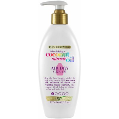 OGX Coconut Miracle Oil vyživující a termoochranný krém pro rychlejší foukanou 177 ml