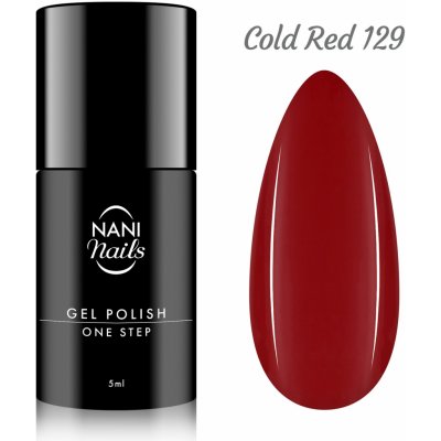 NANI gel lak One Step Cold Red 5 ml – Zboží Mobilmania