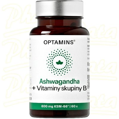 OPTAMINS Ashwagandha+Vitaminy skupiny B 60 kapslí – Hledejceny.cz