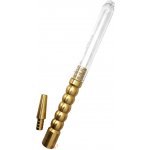 Hookah Náustek a koncovka Flame Glass pro silikonové hadice zlaté – Hledejceny.cz