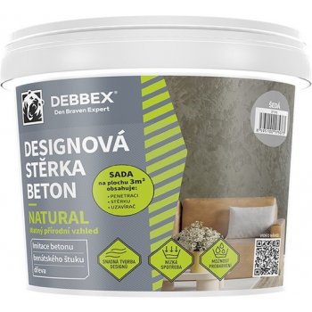 DEN BRAVEN BETON NATURAL šedá 5 kg