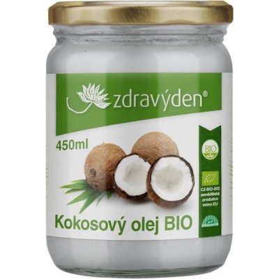 Zdravý den Kokosový olej panenský BIO 450 ml – Zbozi.Blesk.cz