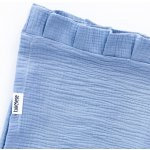 Tulimese Baldachýn mušelínový modrý SE STOJANEM S BAMBULKAMI – Zboží Dáma