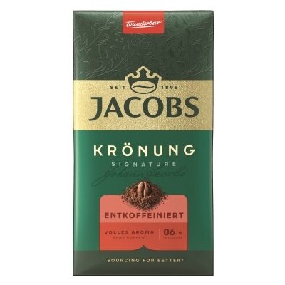 Jacobs Krönung Decaffeinato mleta káva 0,5 kg – Sleviste.cz