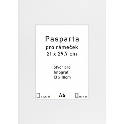 Tradag Pasparta bílá 21x29,7 - A4 – Zboží Živě