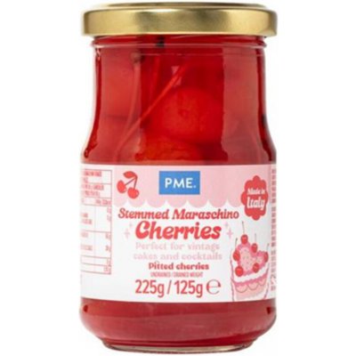 Koktejlové třešně se stopkou PME 225 g – Zboží Dáma
