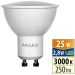McLED LED GU10, 2,8W, 3000K, 250lm – Hledejceny.cz