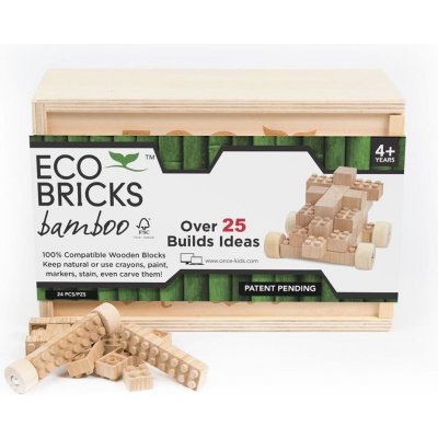Once Kids Eco-Bricks Bambus 24 ks